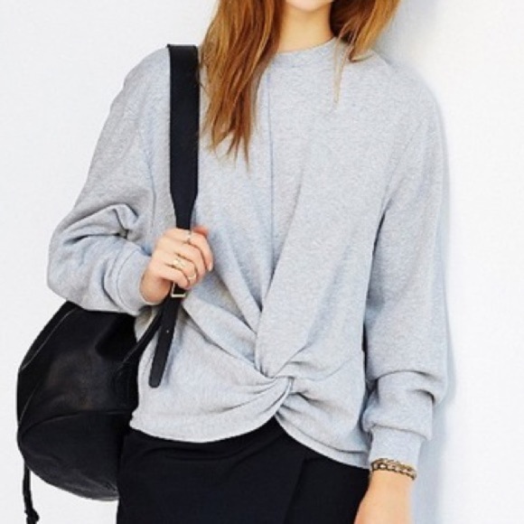 Cheap Monday Knot Twist Front Sweatshirt small - Picture 1 of 9